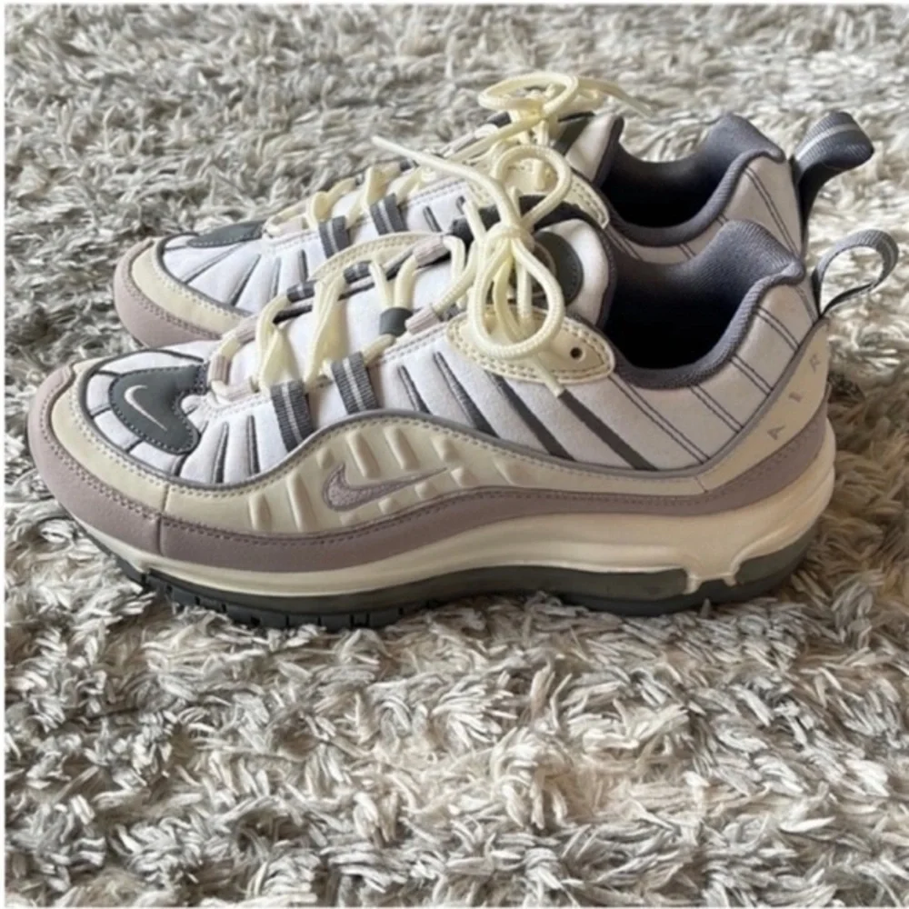 Nike Women's Athletic Shoes - Cream, Gray, lilac